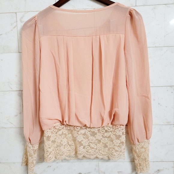 Embellished Peach Top - Picture 4 of 9